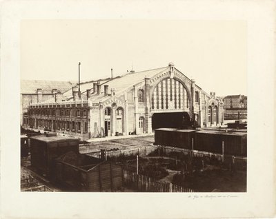 Boulogne Station, Paris Side by Edouard Denis Baldus